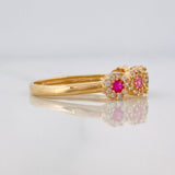 Anillo Churumbela Tupido 2.05g / T7 Oro Amarillo 18K