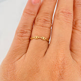Anillo GC 1g / T6 3/4 Oro Amarillo 18K