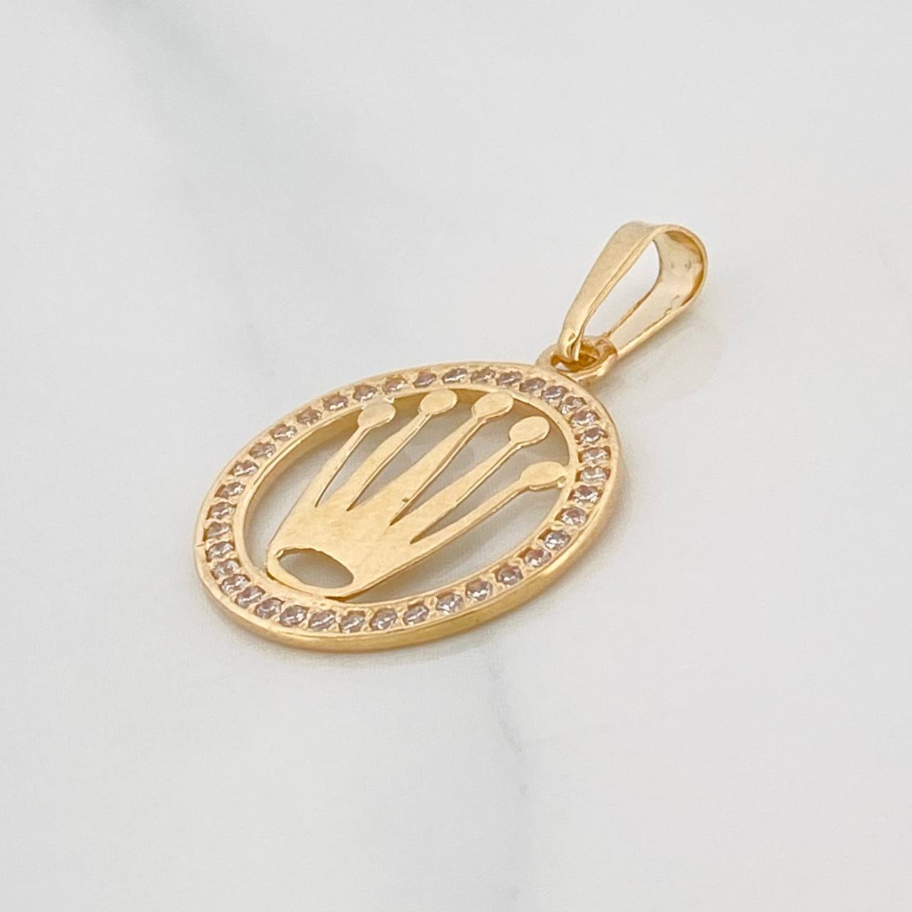 Dije Corona 1.2g / 2.4cm Oro Amarillo 18K