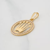 Dije Corona 1.2g / 2.4cm Oro Amarillo 18K