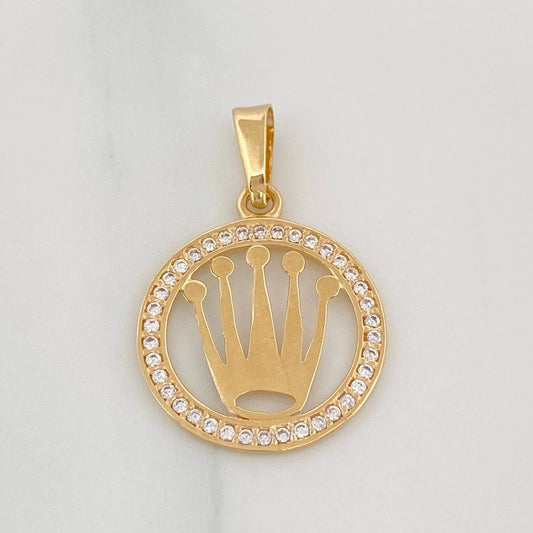 Dije Corona 1.2g / 2.4cm Oro Amarillo 18K