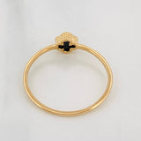Anillo Trebol 1.15g / T7 1/2 Oro Amarillo 18K