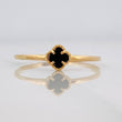 Anillo Trebol 1.15g / T7 1/2 Oro Amarillo 18K
