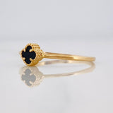 Anillo Trebol 1.15g / T7 1/2 Oro Amarillo 18K