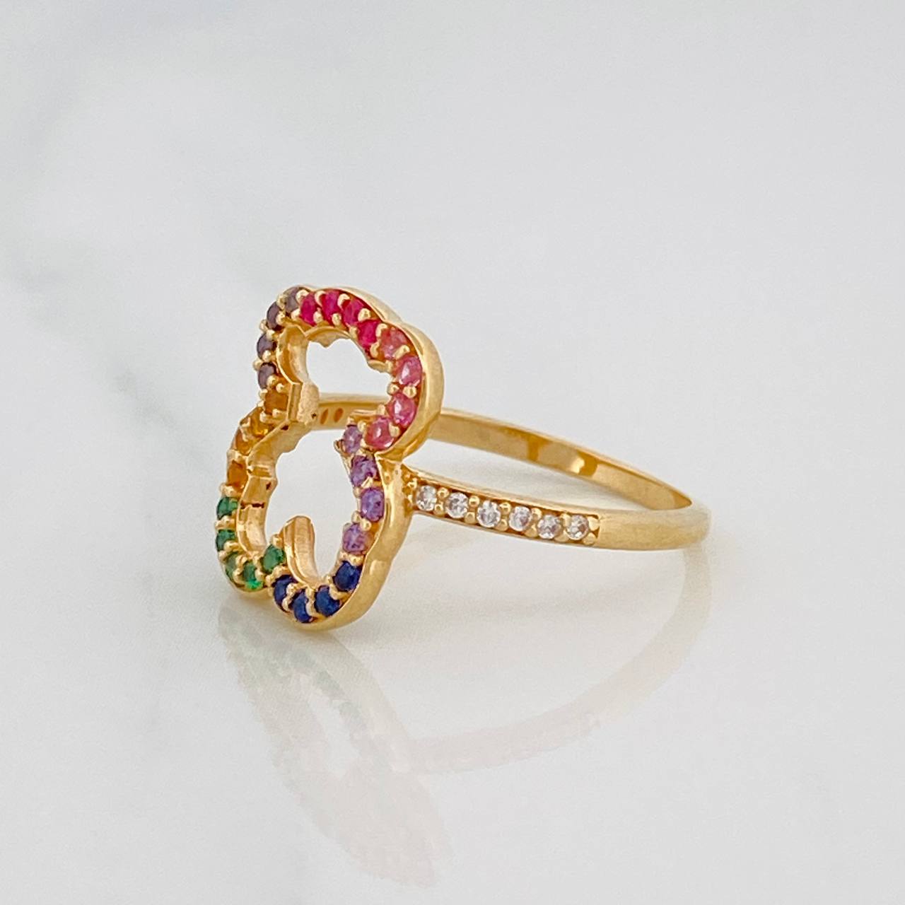 Anillo Oso Ts 2.55g / T6 Oro Amarillo 18K