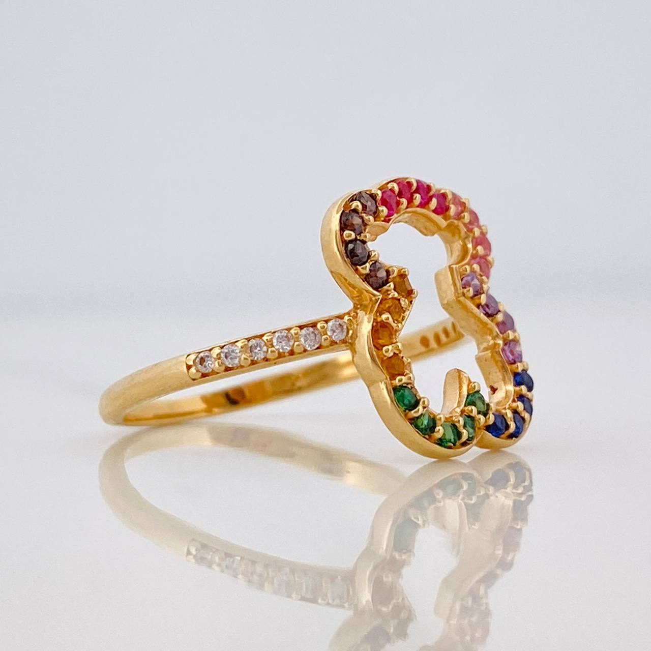 Anillo Oso Ts 2.55g / T6 Oro Amarillo 18K