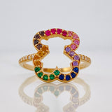 Anillo Oso Ts 2.55g / T6 Oro Amarillo 18K