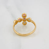 Anillo Cruz Tupida 2.4g / T7 1/2 Oro Amarillo 18K
