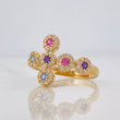 Anillo Cruz Tupida 2.4g / T7 1/2 Oro Amarillo 18K