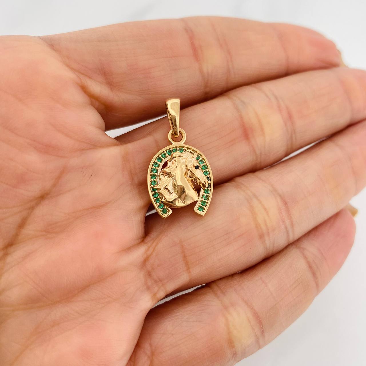 Dije Herradura Caballo 2.45g / 2.3cm Oro Amarillo 18K