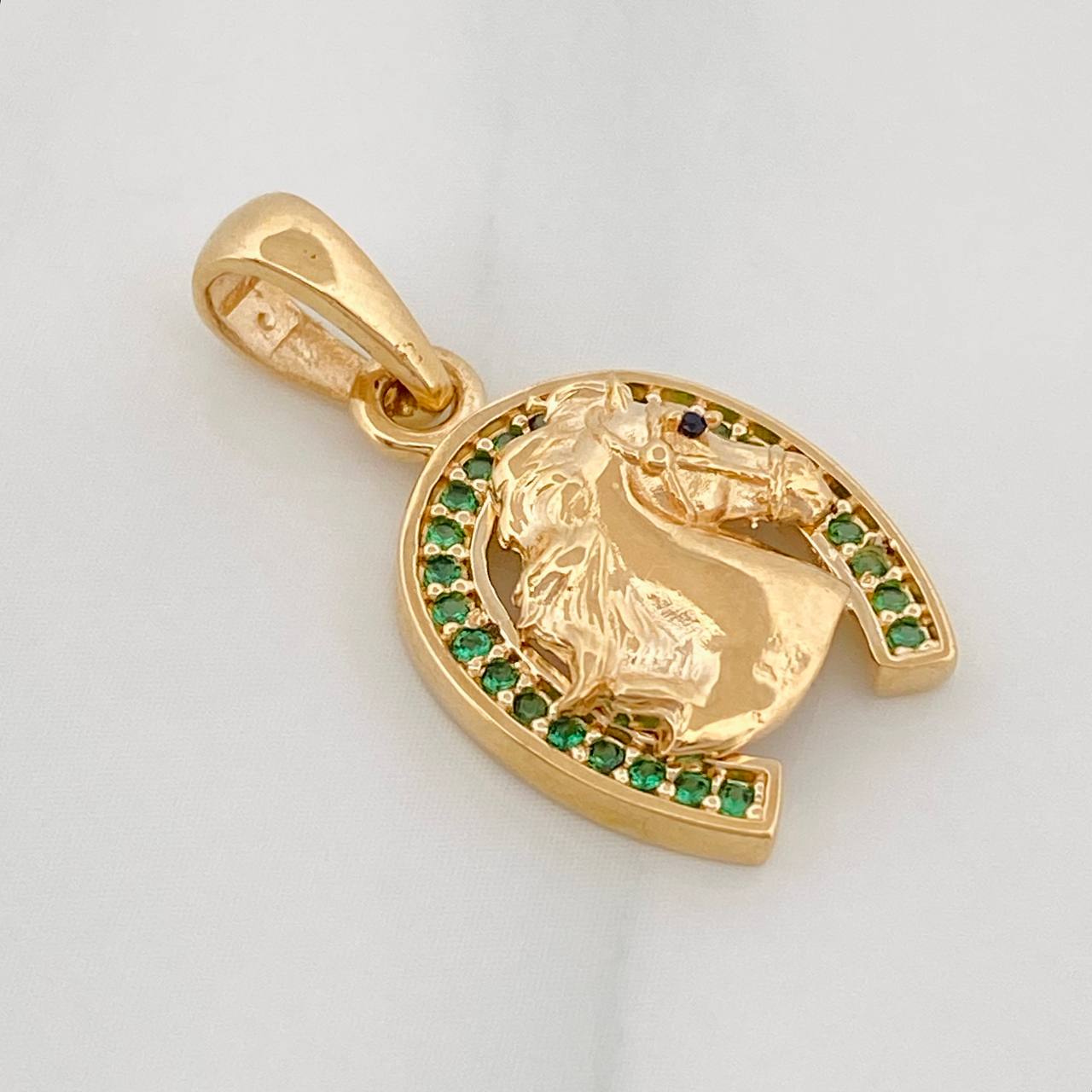 Dije Herradura Caballo 2.45g / 2.3cm Oro Amarillo 18K