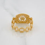 Anillo Correa Corona 3.8g / T8 1/2 Oro Amarillo 18K