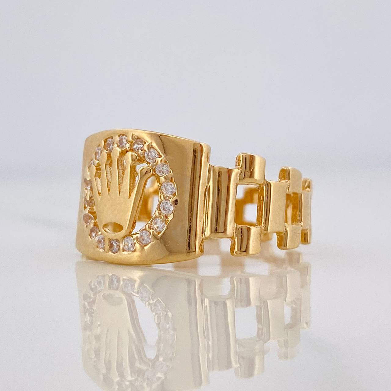 Anillo Correa Corona 3.8g / T8 1/2 Oro Amarillo 18K