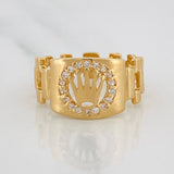 Anillo Correa Corona 3.8g / T8 1/2 Oro Amarillo 18K