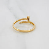 Anillo Clavo 1.55g / T6 1/4 Oro Amarillo 18K