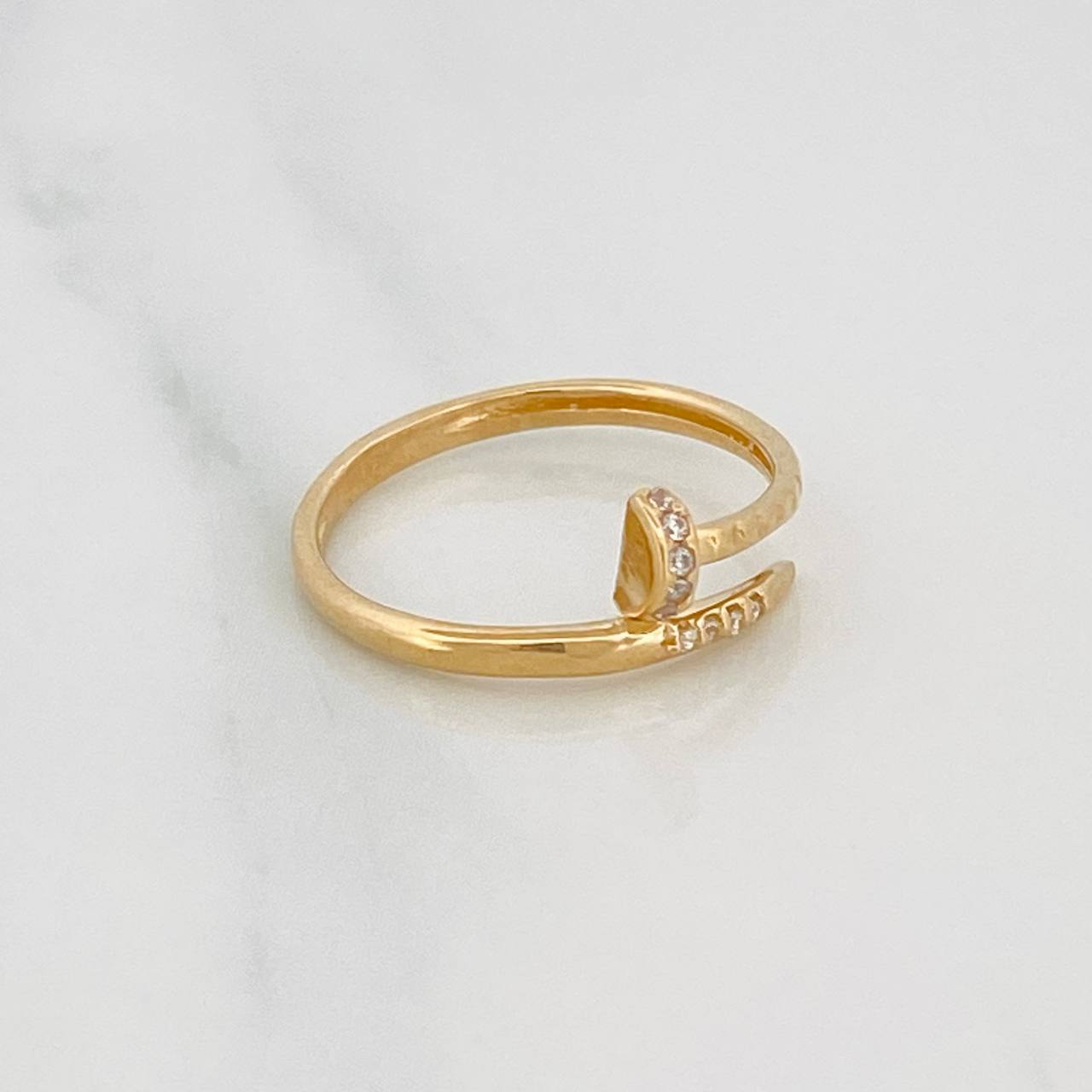 Anillo Clavo 1.55g / T6 1/4 Oro Amarillo 18K