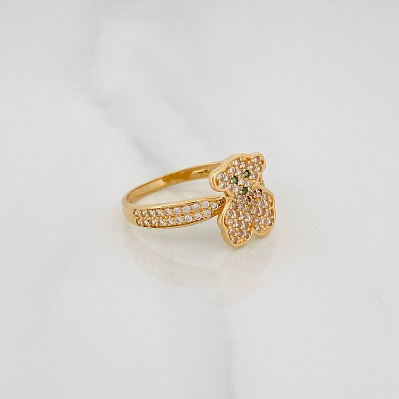 Anillo Oso Ts 2.55g / T7 Oro Amarillo 18K