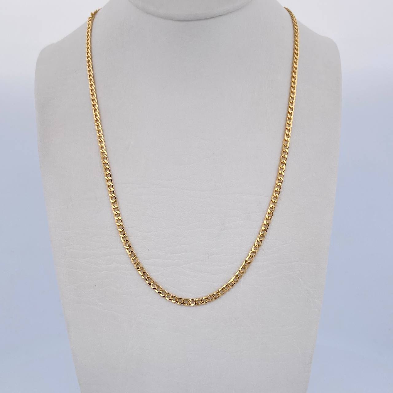 Cadena Cubana 4.1gr / 60.5cm / 2.4mm Oro Amarillo +0 18K $