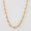 Cadena Rustica Burbuja 11.1g / 60cm / 3.4mm Oro Rosa 18K