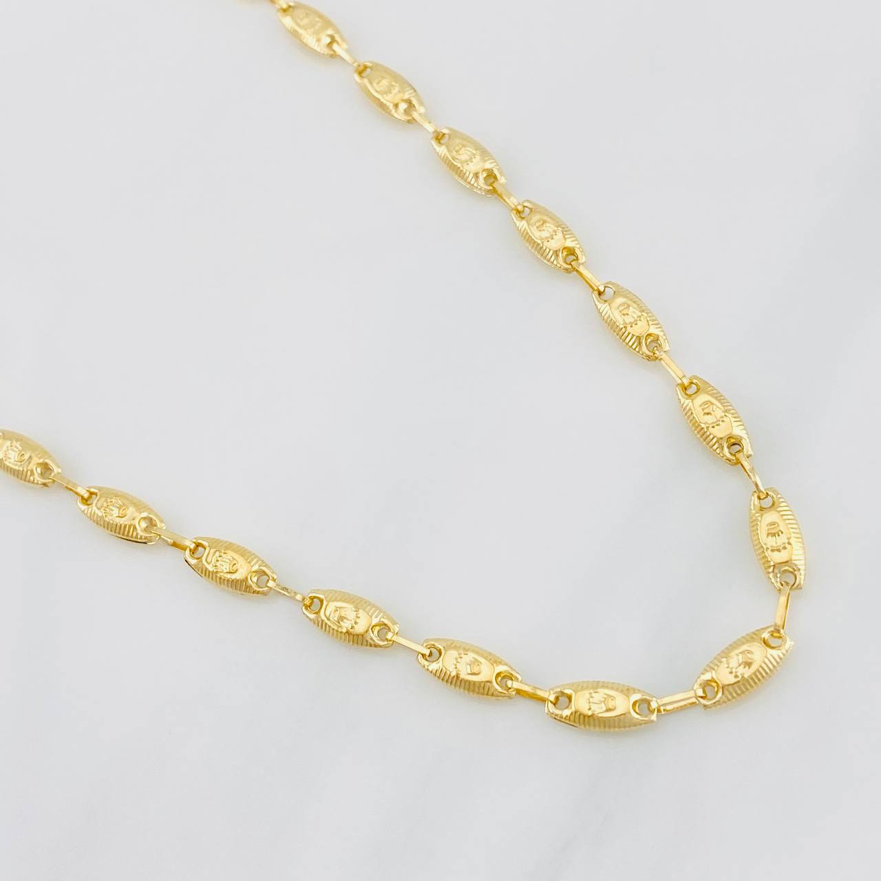 Cadena Rustica Corona 11.3g / 60cm / 4.5mm Oro Amarillo 18K