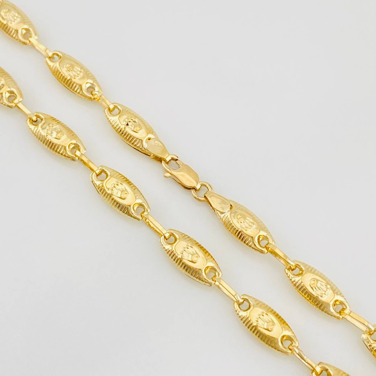 Cadena Rustica Corona 11.3g / 60cm / 4.5mm Oro Amarillo 18K