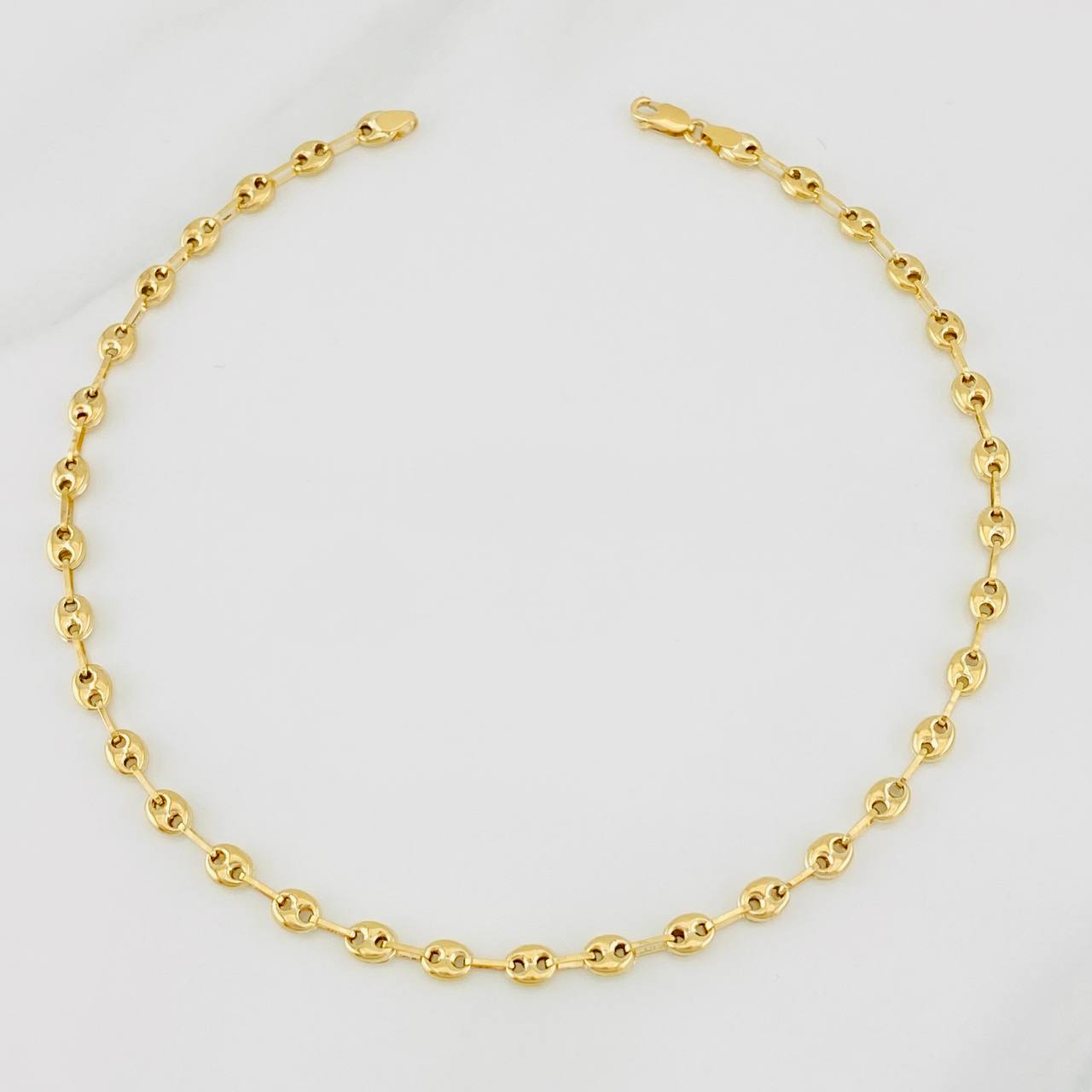 Tobillera GC 3g / 25cm / 3.6mm Oro Amarillo 18K