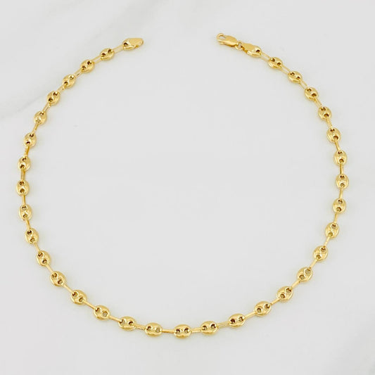 Tobillera GC 3g / 25cm / 3.6mm Oro Amarillo 18K