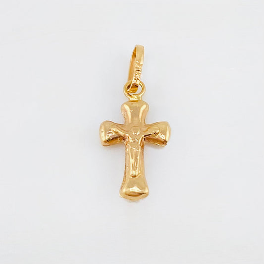 Dije Cruz Cristo 0.45gr / 2cm / Oro Rosa 18K ©