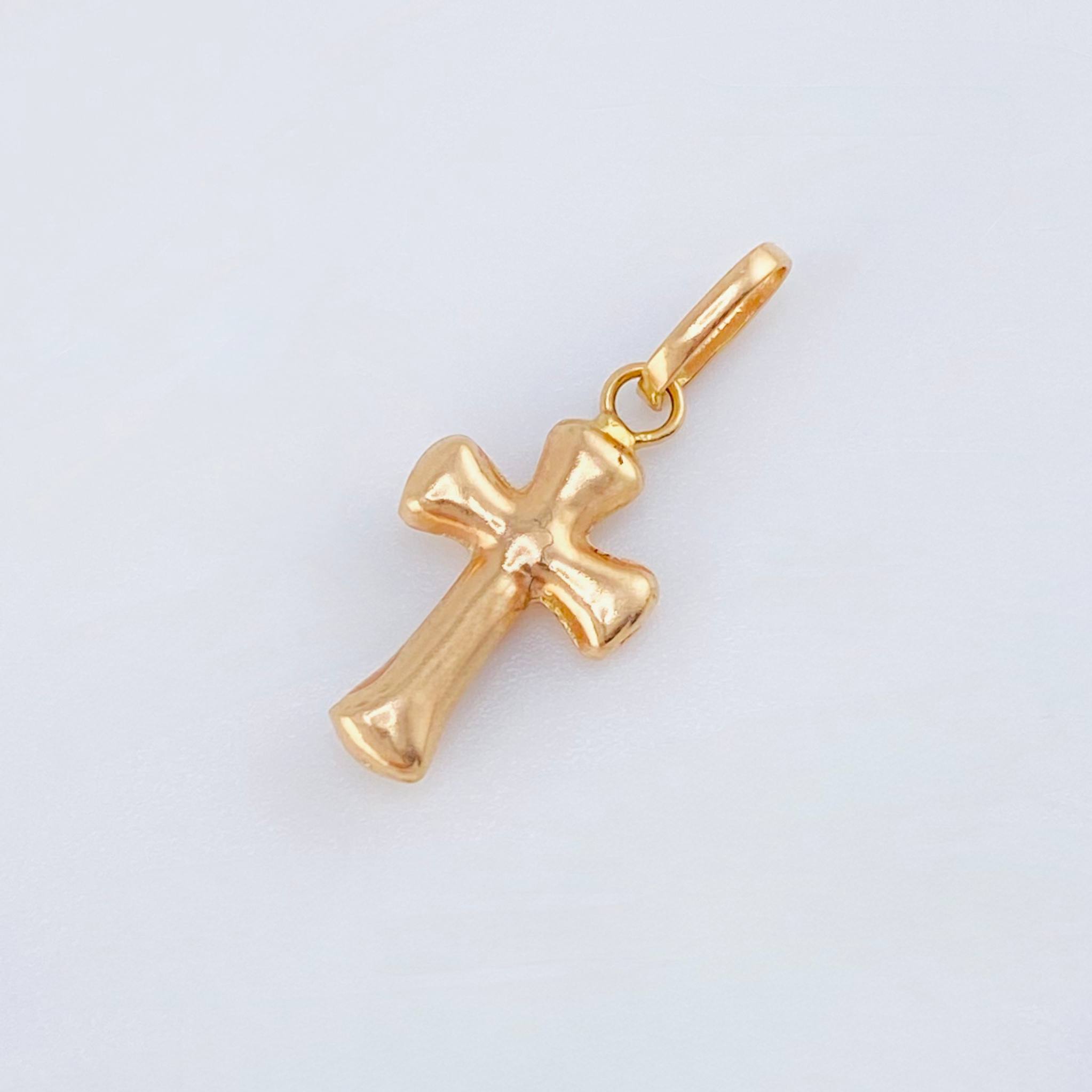 Dije Cruz Cristo 0.45gr / 2cm / Oro Rosa 18K ©