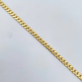 Pulso Cubano Infinito 7.3gr / 20.9cm / 4.9mm Circones Blancos Dos Oro Amarillo Blanco +2 18K $