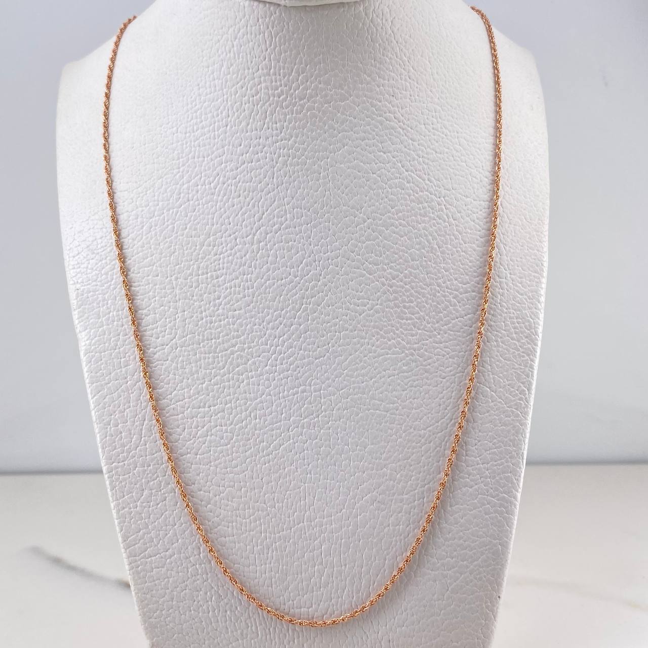Cadena Lazo 1.05gr / 60cm / Oro Rosa +3 18K #