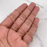 Cadena Lazo 1.45gr / 60cm / Oro Rosa +3 18K #