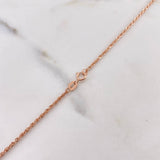 Cadena Lazo 1.4gr / 60cm / 1.3mm Oro Rosa +3 18K $