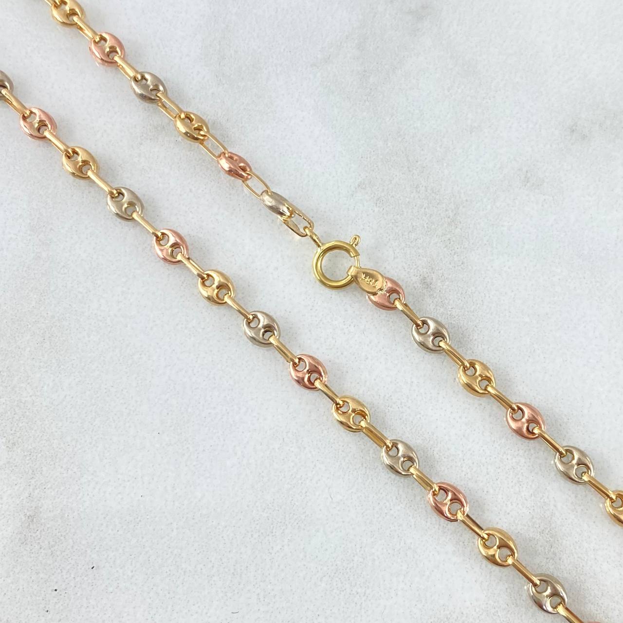 Cadena GC 4.5gr / 47cm / 3.4mm Tres Oros 18K