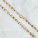Cadena GC 4.5gr / 47cm / 3.4mm Tres Oros 18K