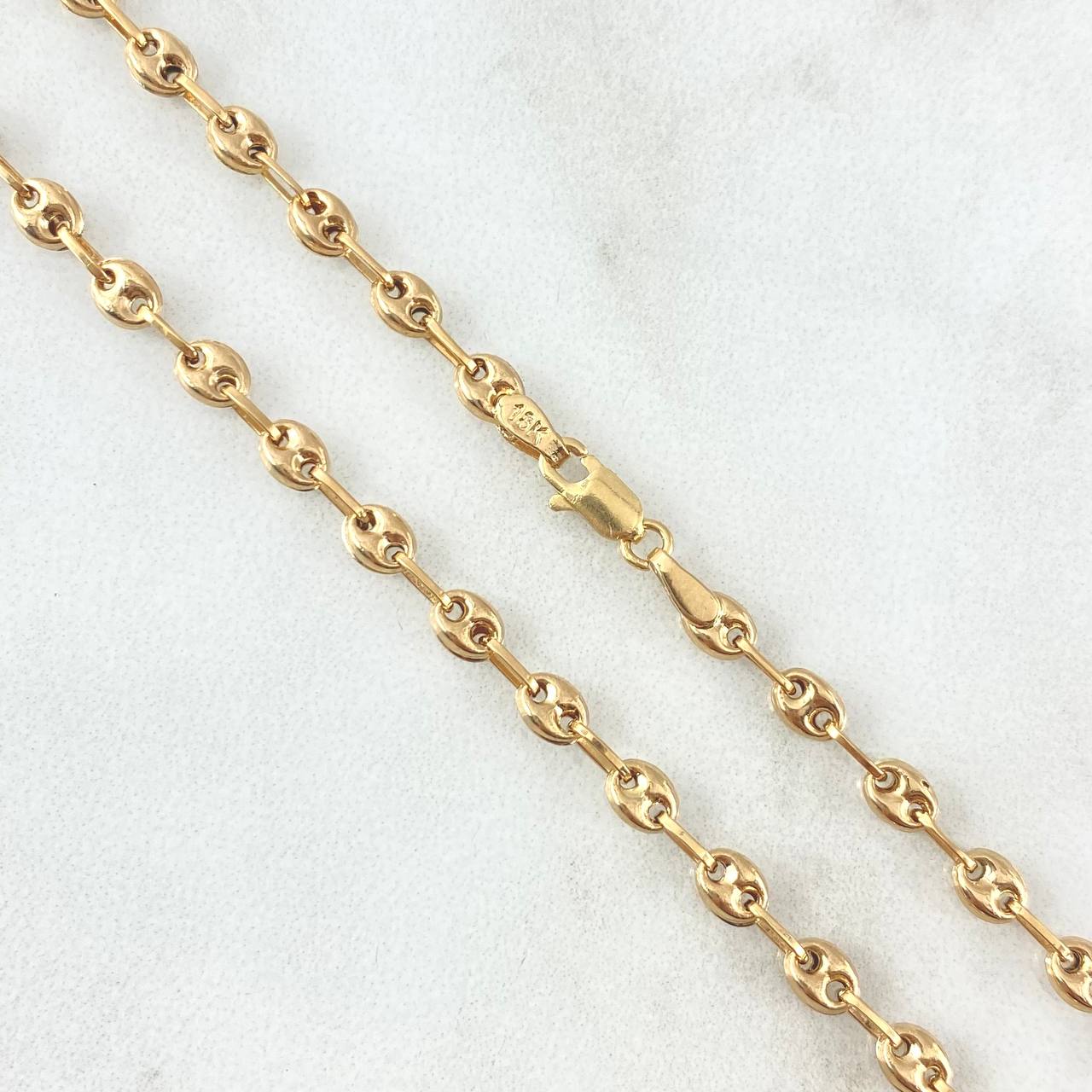 Cadena GC 6.65gr / 45cm / 3.4mm Lisa Oro Amarillo 18K