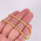 Pulso Lazo 1.4g / 20cm / 2.1mm Oro Amarillo 18K
