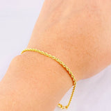 Pulso Lazo 1.4g / 20cm / 2.1mm Oro Amarillo 18K