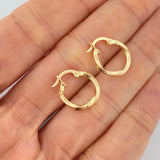 Candongas Yuli 0.85gr / 1.7cm / Oro 18K &