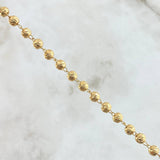 Cadena Militar 13.2gr / 60cm / 4mm Diamantada Oro Amarillo 18K