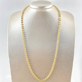 Cadena Militar 13.2gr / 60cm / 4mm Diamantada Oro Amarillo 18K
