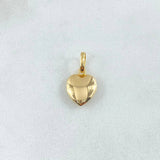 Dije Corazon Liso 0.5gr / 1.7cm / Oro Amarillo 18K ©