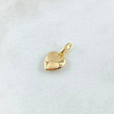 Dije Corazon 0.5gr / 1.7cm / Liso Oro Amarillo 18K
