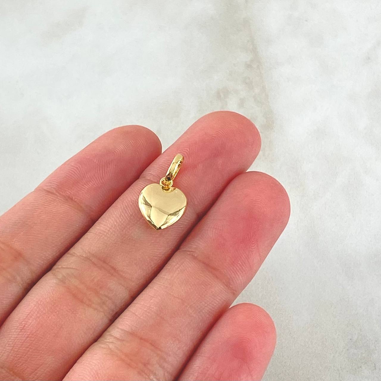 Dije Corazon 0.5gr / 1.7cm / Liso Oro Amarillo 18K