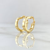 Candongas Tornillo 1.52gr / 1.5cm / Oro Amarillo 18K