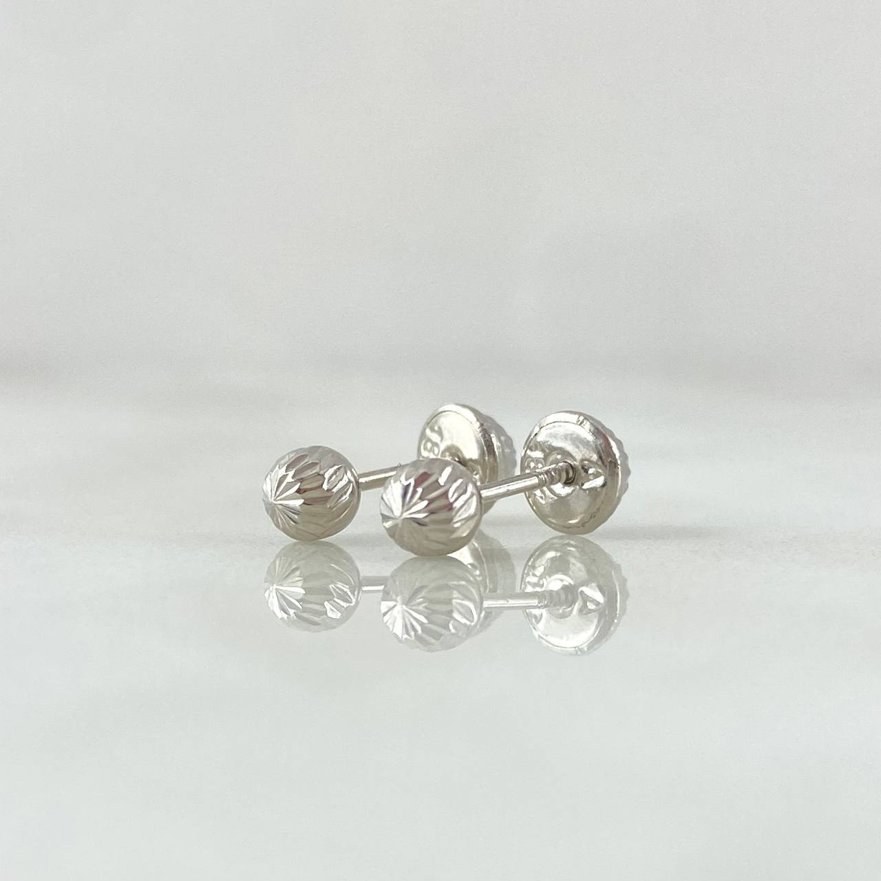 Topos Bola 0.45gr / 3mm Diamantada Oro Blanco 18K ©