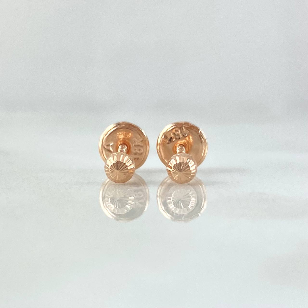 Topos Bola 0.45gr / 3mm Diamantada Oro Rosa 18K *