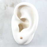 Topos Bola 0.45gr / 3mm Diamantada Oro Rosa 18K *