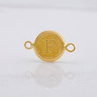 Herraje Circulo Letra P 0.35g / 1.5cm Oro Amarillo 18K