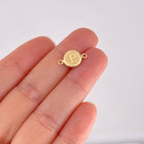 Herraje Circulo Letra P 0.35g / 1.5cm Oro Amarillo 18K